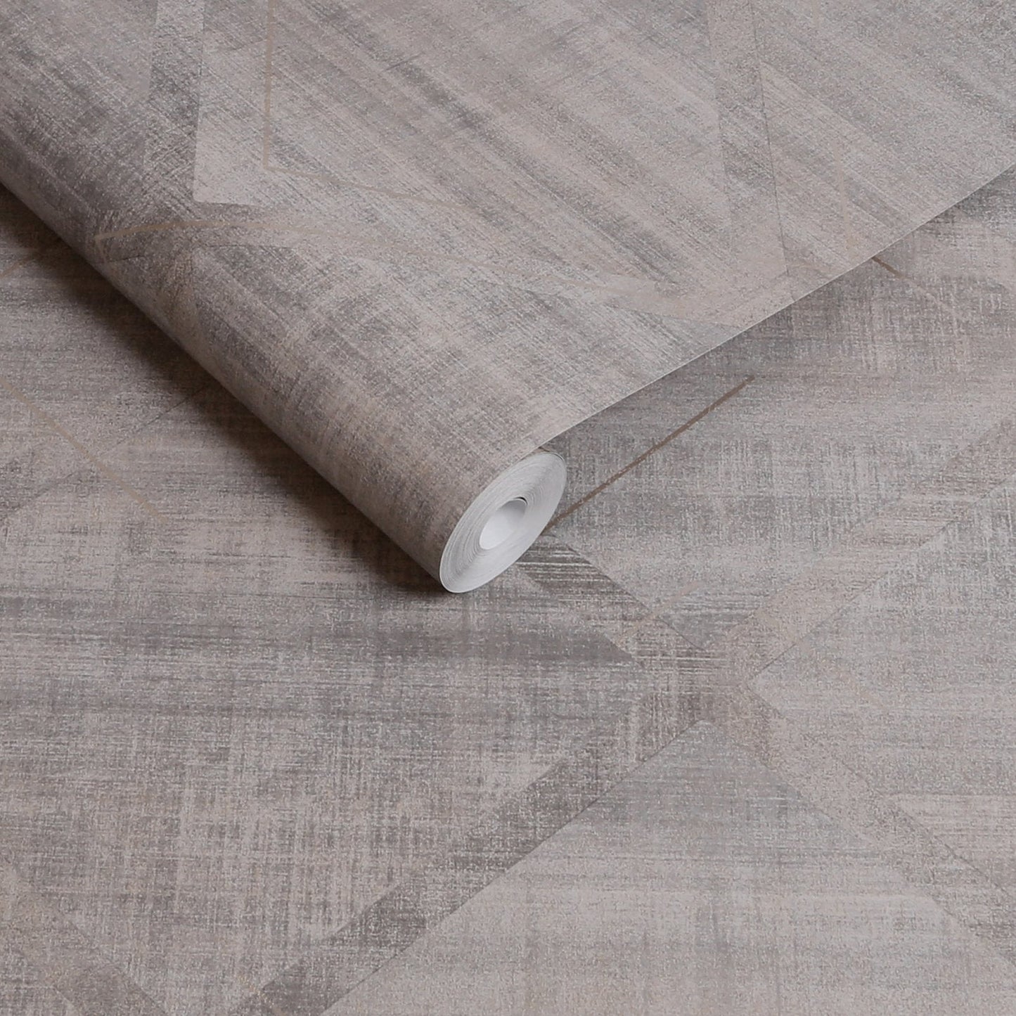 Lorenzo Geo Wallpaper - Grey - Graham & Brown - 124125 - Premier Wallcovering