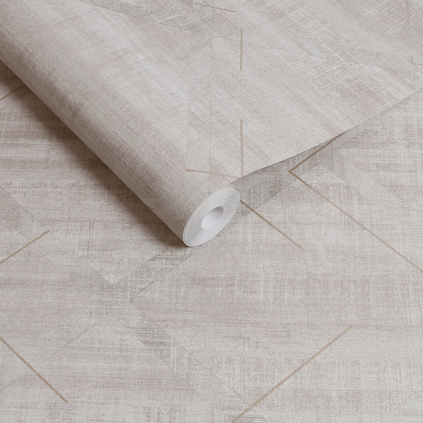 Lorenzo Geo Wallpaper - Stone - Graham & Brown - 124122 - Premier Wallcovering