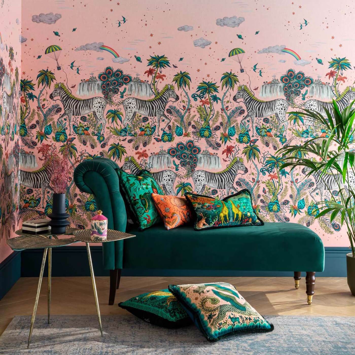Lost Adventure Wallpaper - Quartz - Clarke & Clarke - Emma J Shipley - W0201/02 - Premier Wallcovering