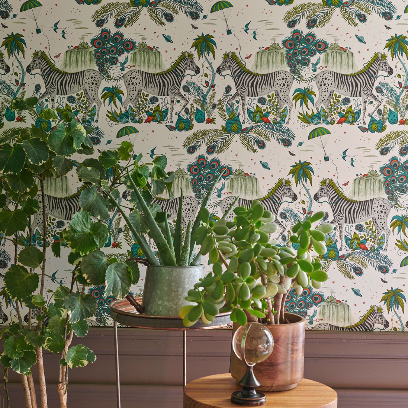 Lost World Wallpaper - Green - Clarke & Clarke - Emma J Shipley - W0117/02 - Premier Wallcovering