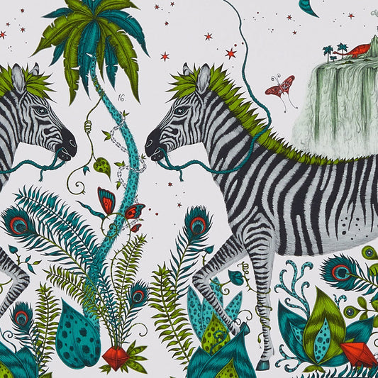 Lost World Wallpaper - Green - Clarke & Clarke - Emma J Shipley - W0117/02 - Premier Wallcovering