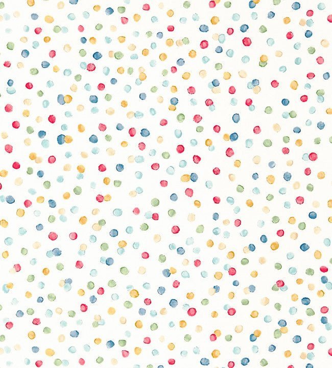 Lots Of Dots Wallpaper - Pistachio / Pimento / Denim - NSCK111282 - Scion - Premier Wallcovering