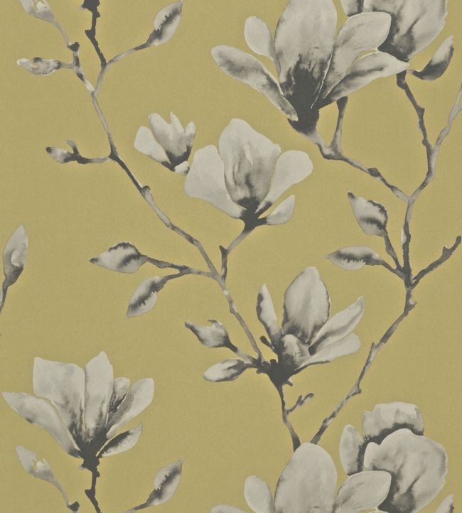 Lotus Wallpaper - Mustard - HMOW110879 - Harlequin - Premier Wallcovering
