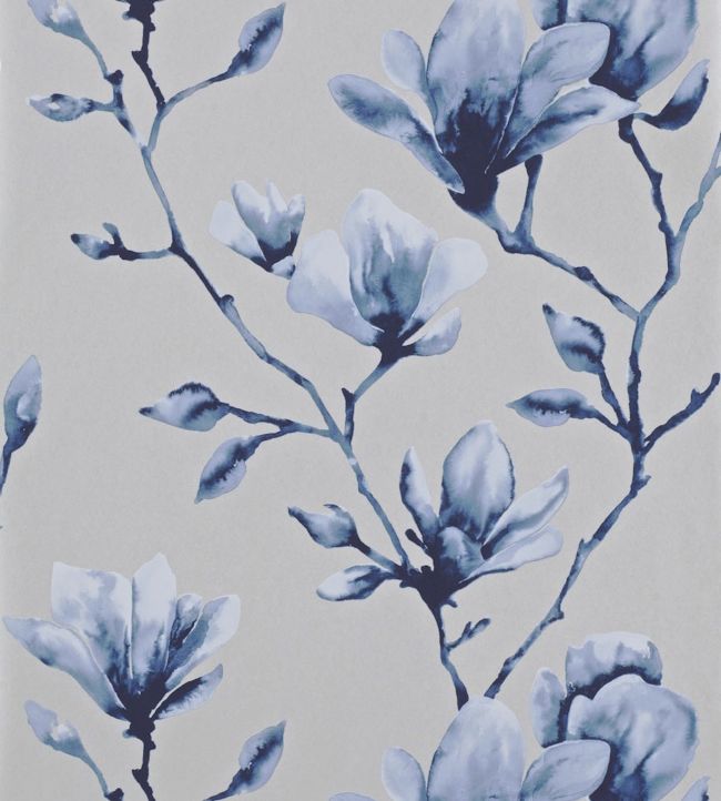 Lotus Wallpaper - Indigo - HMOW110881 - Harlequin - Premier Wallcovering