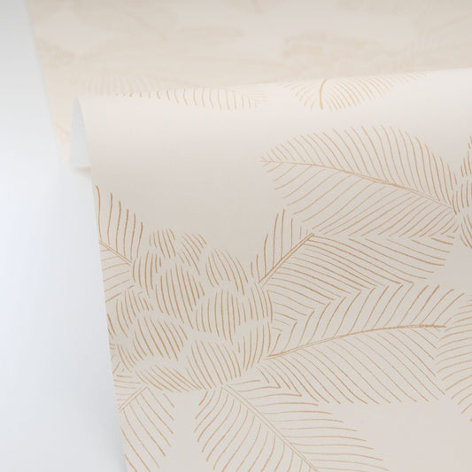 Lotus Wallpaper - Beige - Caselio - 106650268 - Premier Wallcovering