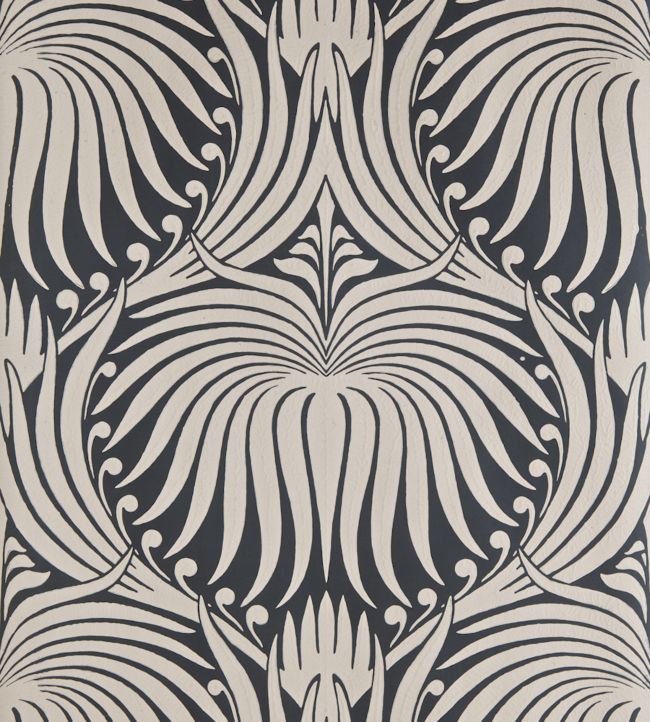 Lotus Wallpaper - Charleston Gray - 2017 - Farrow & Ball - Premier Wallcovering