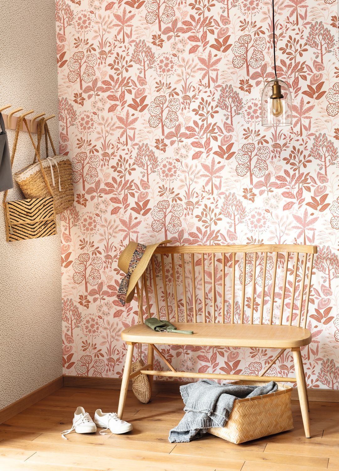 Louise Wallpaper - Rose - Caselio - 103114000 - Premier Wallcovering