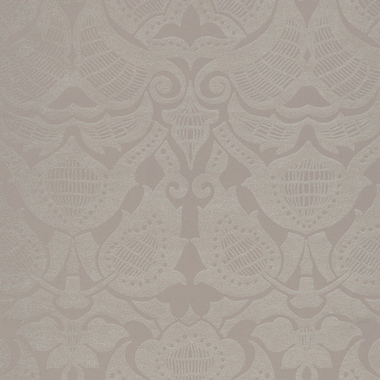 Lounge Damask Wallpaper - Taupe - Eijffinger - 388773 - Premier Wallcovering