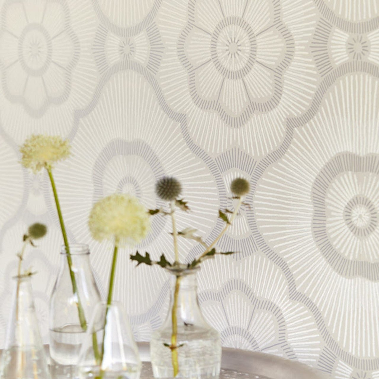 Lounge Floral Wallpaper - Cream - Eijffinger - 388750 - Premier Wallcovering