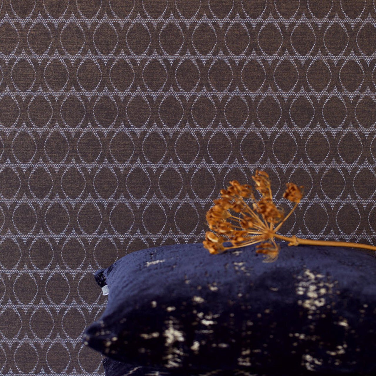 Lounge Geometric Wallpaper - Charcoal - Eijffinger - 388716 - Premier Wallcovering