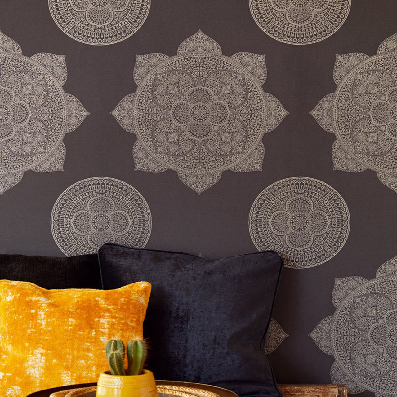 Lounge Motif Wallpaper - Black - Eijffinger - 388785 - Premier Wallcovering