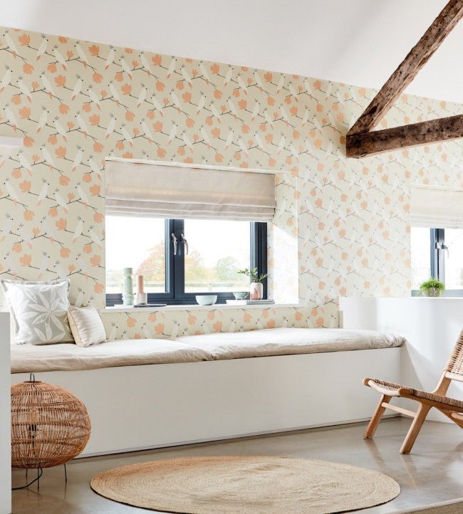 Love Birds Wallpaper - Flamenco - NESW112219 - Scion - Premier Wallcovering