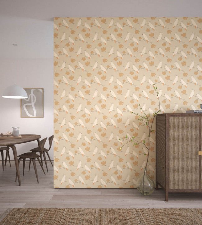 Love Birds Wallpaper - Flamenco - NESW112219 - Scion - Premier Wallcovering