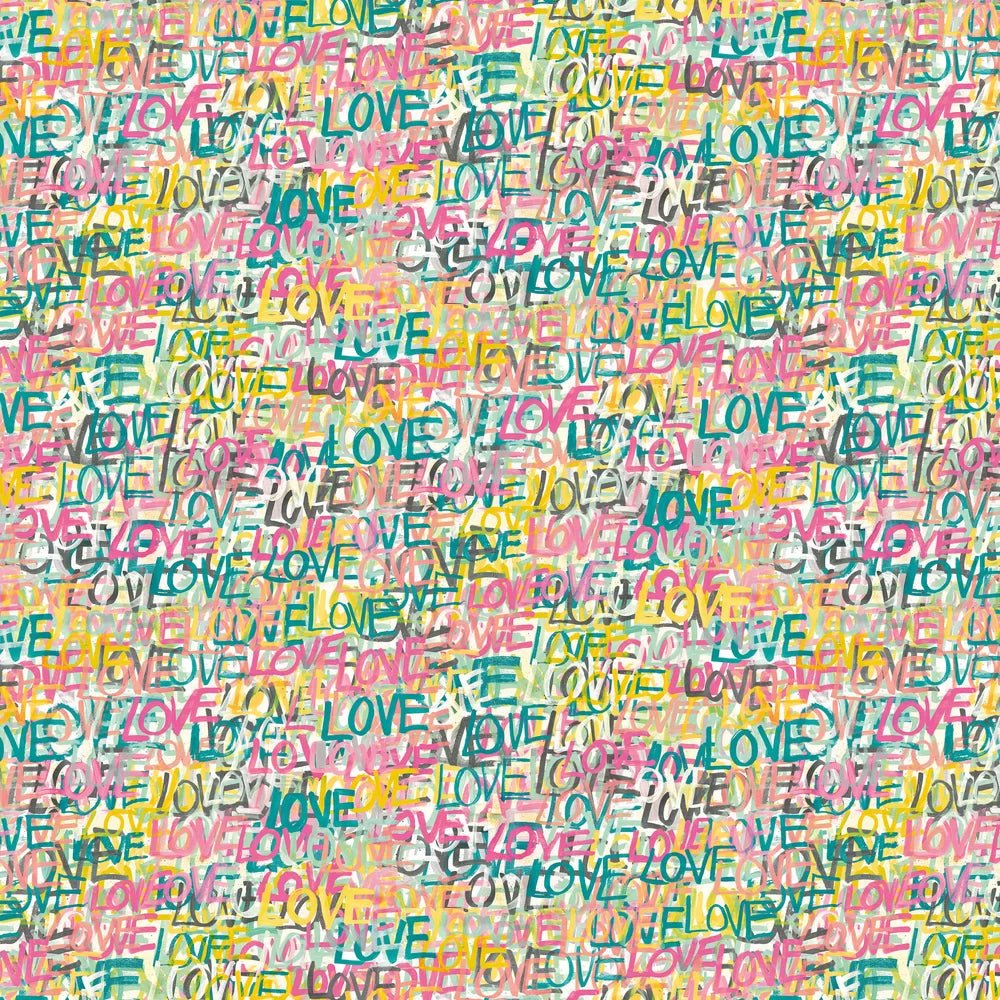 Love Scribble Wallpaper - Pastel Pop - Ohpopsi - CEP50122W - Premier Wallcovering