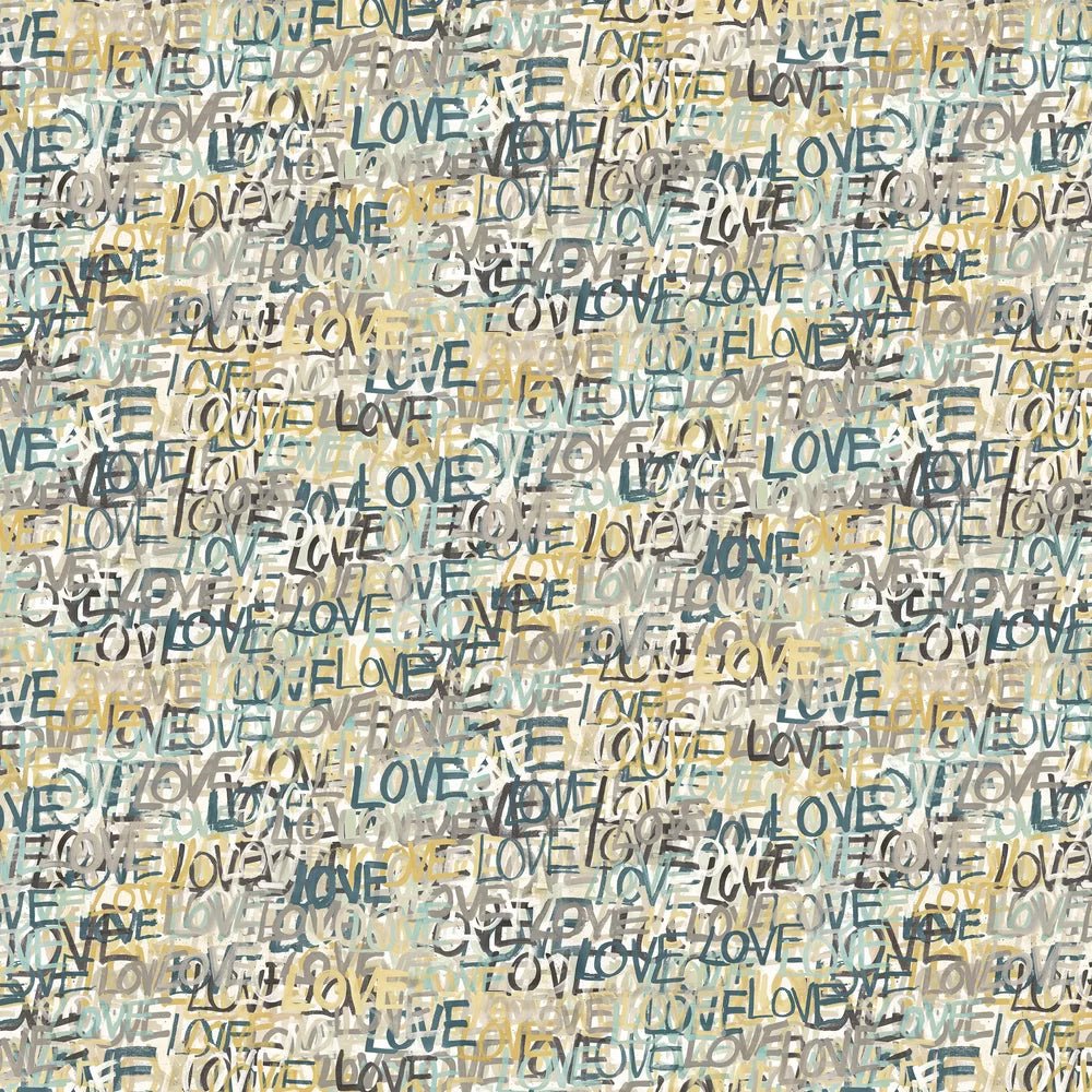 Love Scribble Wallpaper - Polished Cement - Ohpopsi - CEP50121W - Premier Wallcovering