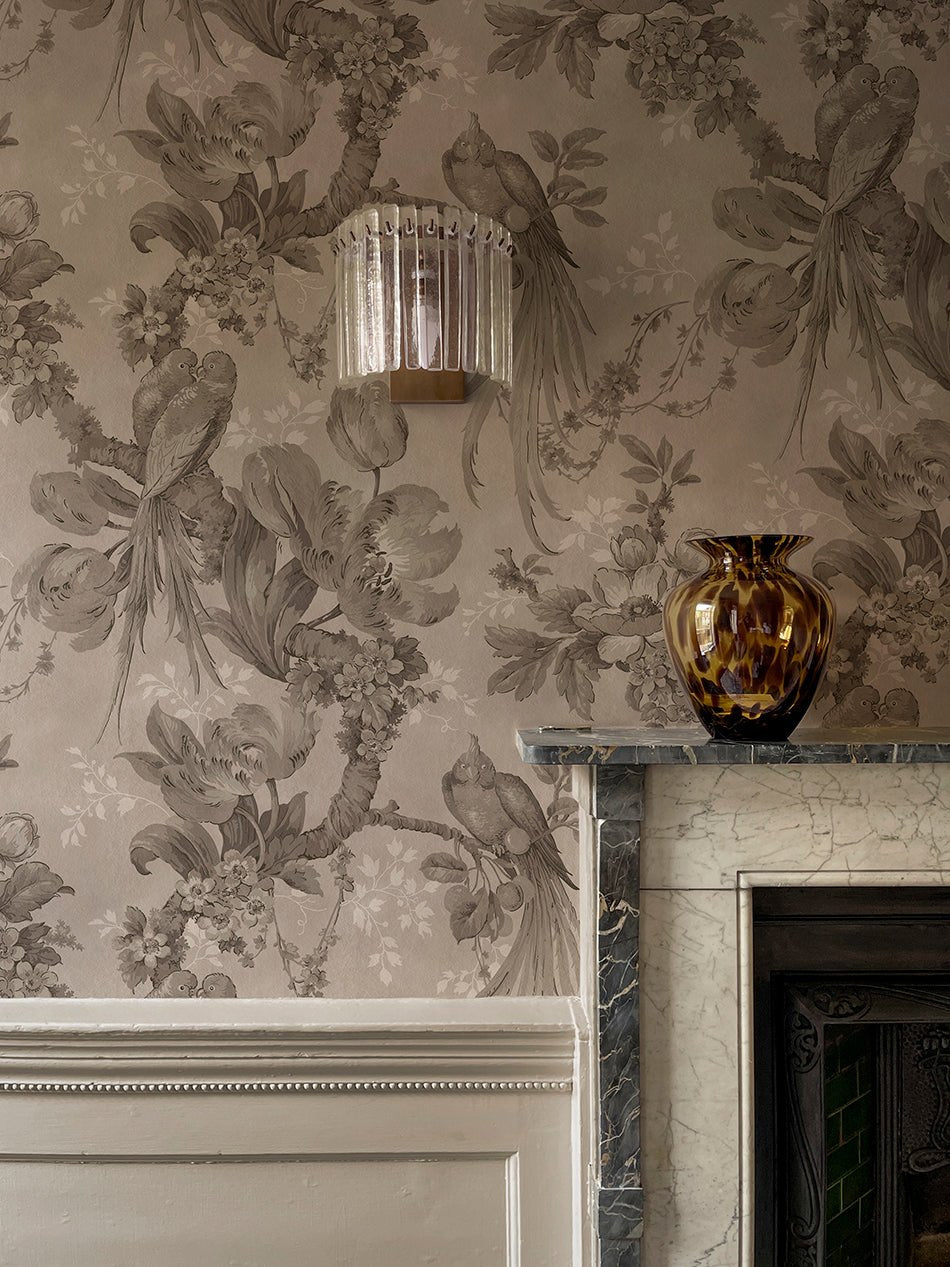 Lovebirds Wallpaper - Faded Hollywood - Divine Savages - DVS179-LVEBRDS-HOLW-WR - Premier Wallcovering