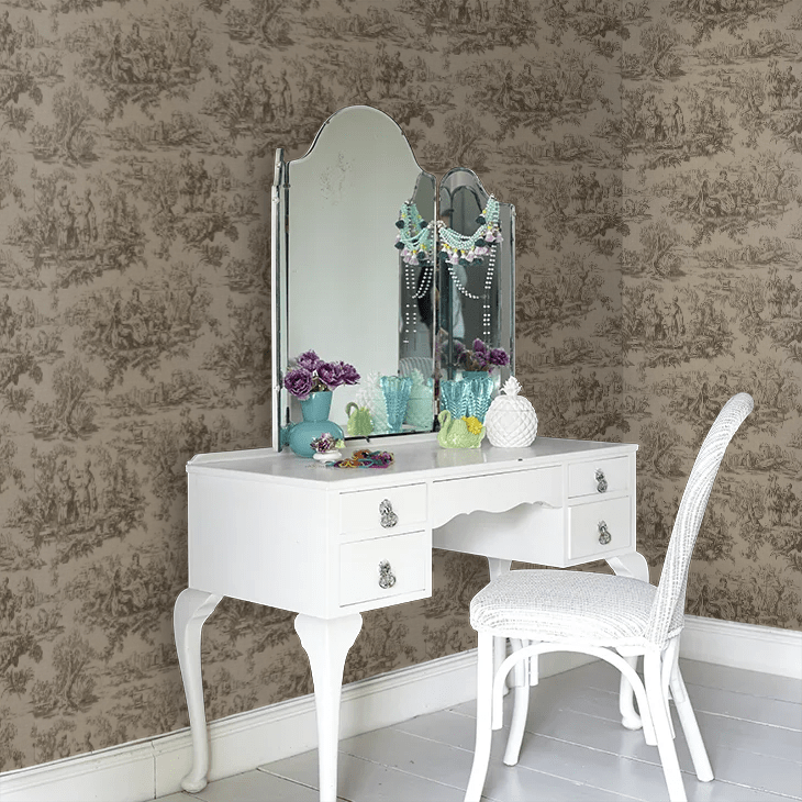 Lovers Toile Wallpaper - Attic II - Little Greene - 0263LOATTIC - Premier Wallcovering