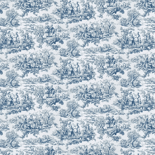 Lovers Toile Wallpaper - Mazarine - Little Greene - 0263LOMAZAR - Premier Wallcovering