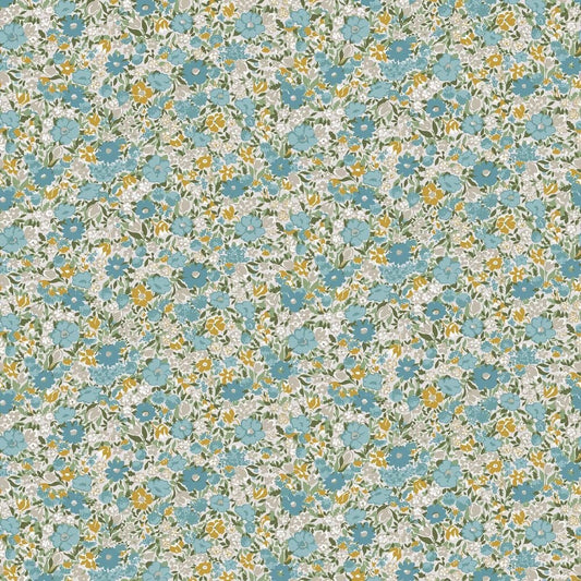 Loveston Wallpaper - Newport Blue - Laura Ashley - 121075 - Premier Wallcovering
