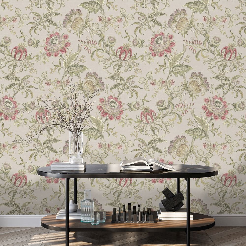 Loxley Wallpaper - Rosa Dusk - Timothy Wilman - TW2547 - Premier Wallcovering
