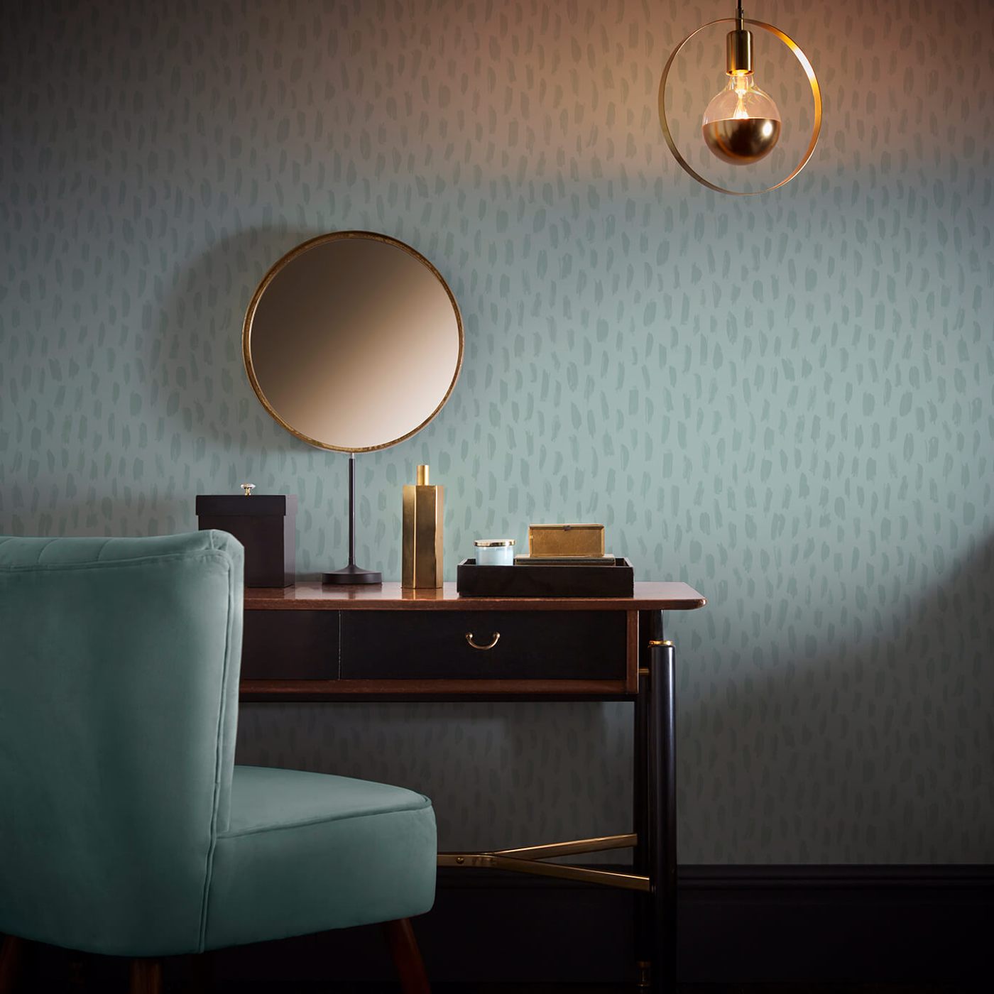 Loxley Wallpaper - Mineral - Clarke & Clarke - W0226/04 - Premier Wallcovering