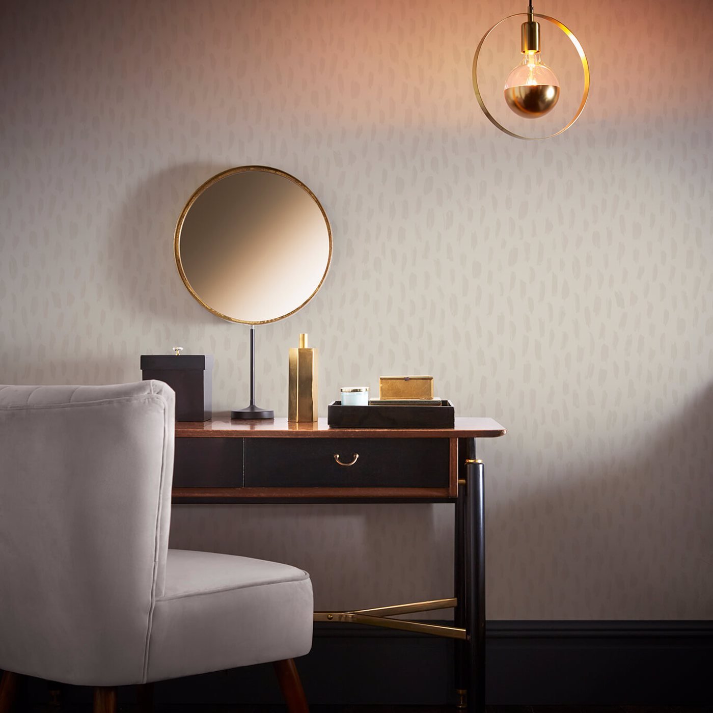 Loxley Wallpaper - Linen - Clarke & Clarke - W0226/03 - Premier Wallcovering