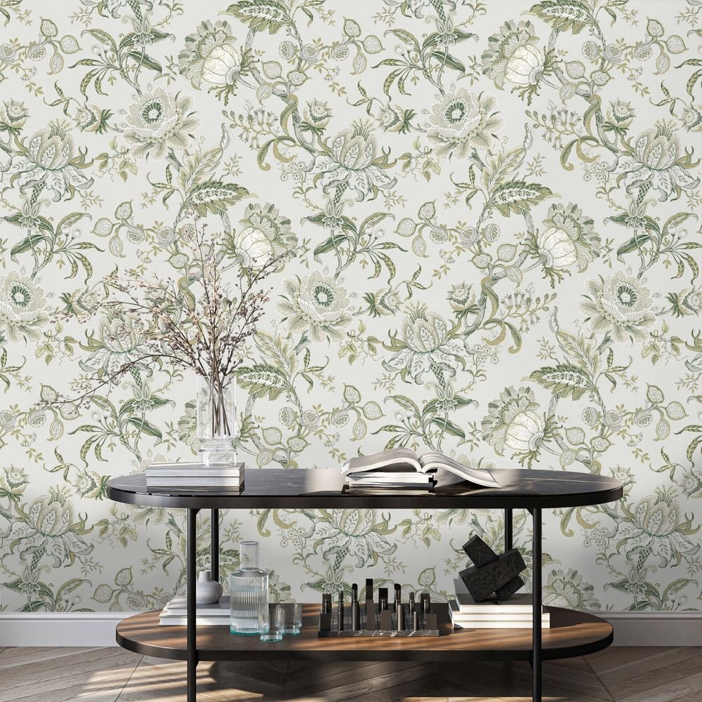 Loxley Wallpaper - Sage Whisper - Timothy Wilman - TW2548 - Premier Wallcovering