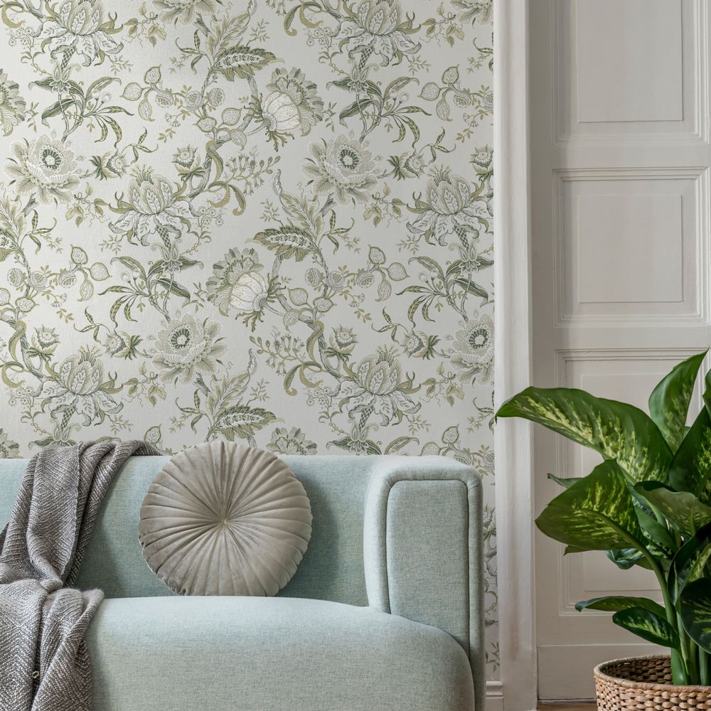 Loxley Wallpaper - Sage Whisper - Timothy Wilman - TW2548 - Premier Wallcovering