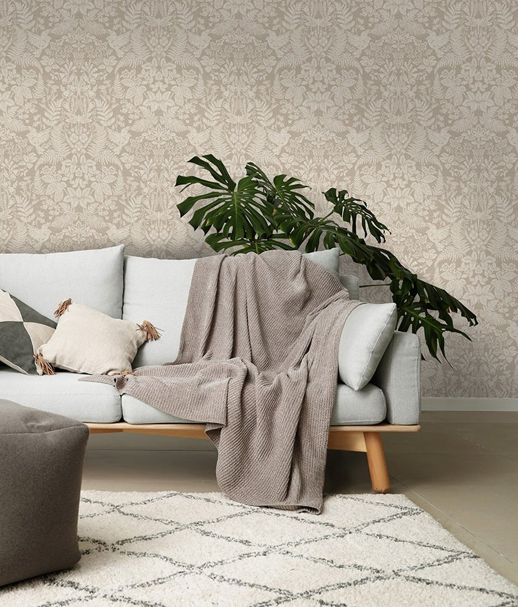Loxley Wallpaper - Taupe - Holden Décor - 65804 - Premier Wallcovering