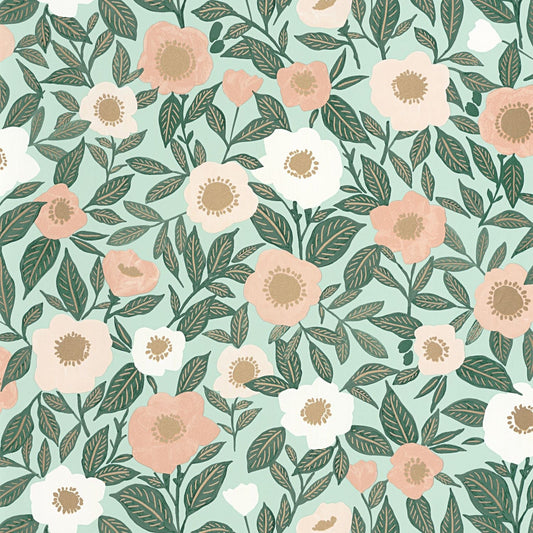 Lucky Wallpaper - Vert D'eau - Caselio - 104076157 - Premier Wallcovering