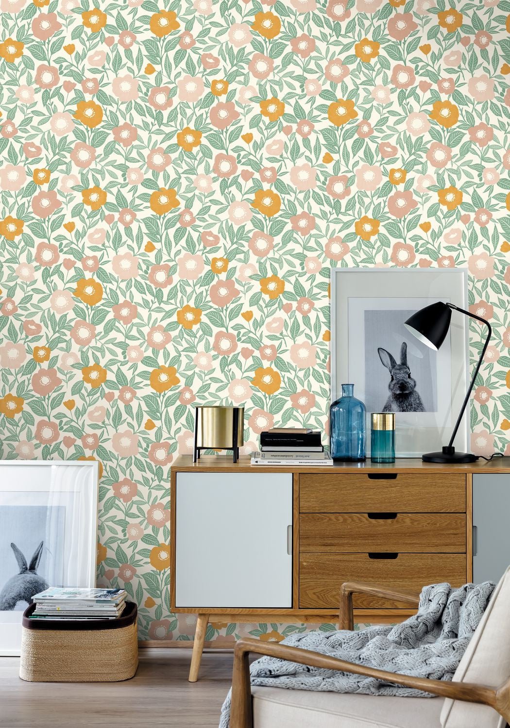Lucky Wallpaper - Rose Jaune - Caselio - 104070734 - Premier Wallcovering