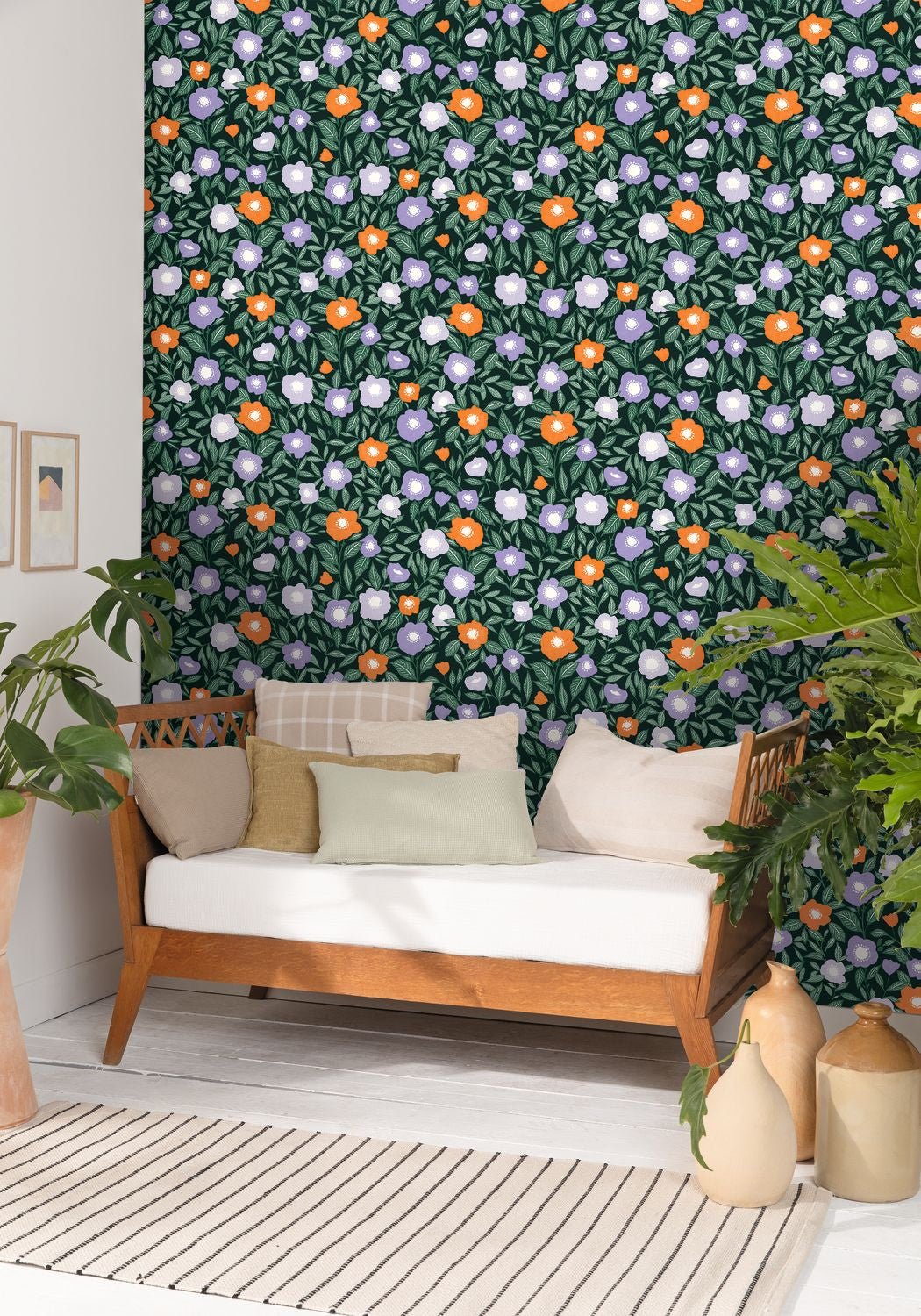 Lucky Wallpaper - Violet Orange - Caselio - 104077768 - Premier Wallcovering