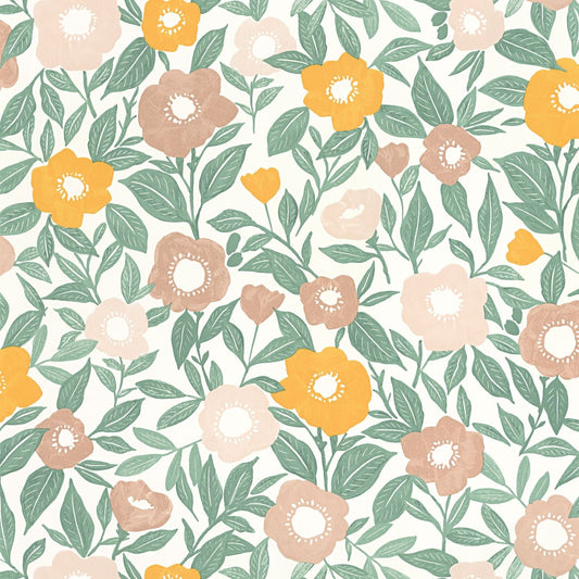 Lucky Wallpaper - Rose Jaune - Caselio - 104070734 - Premier Wallcovering