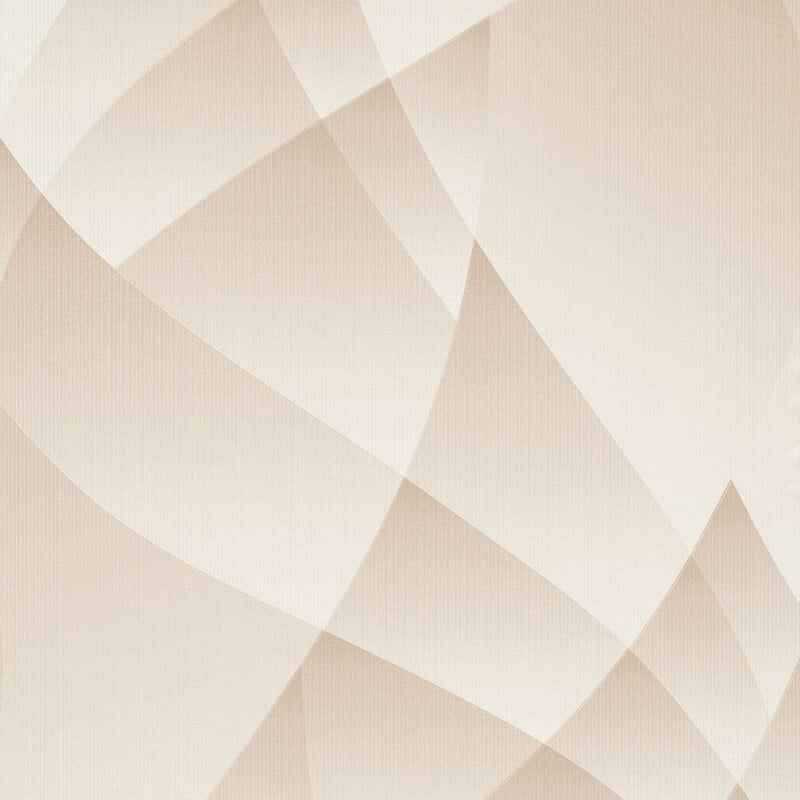 Lumina Geometric Metallic Wallpaper - Beige - Erismann - 10374 - 02 - Premier Wallcovering