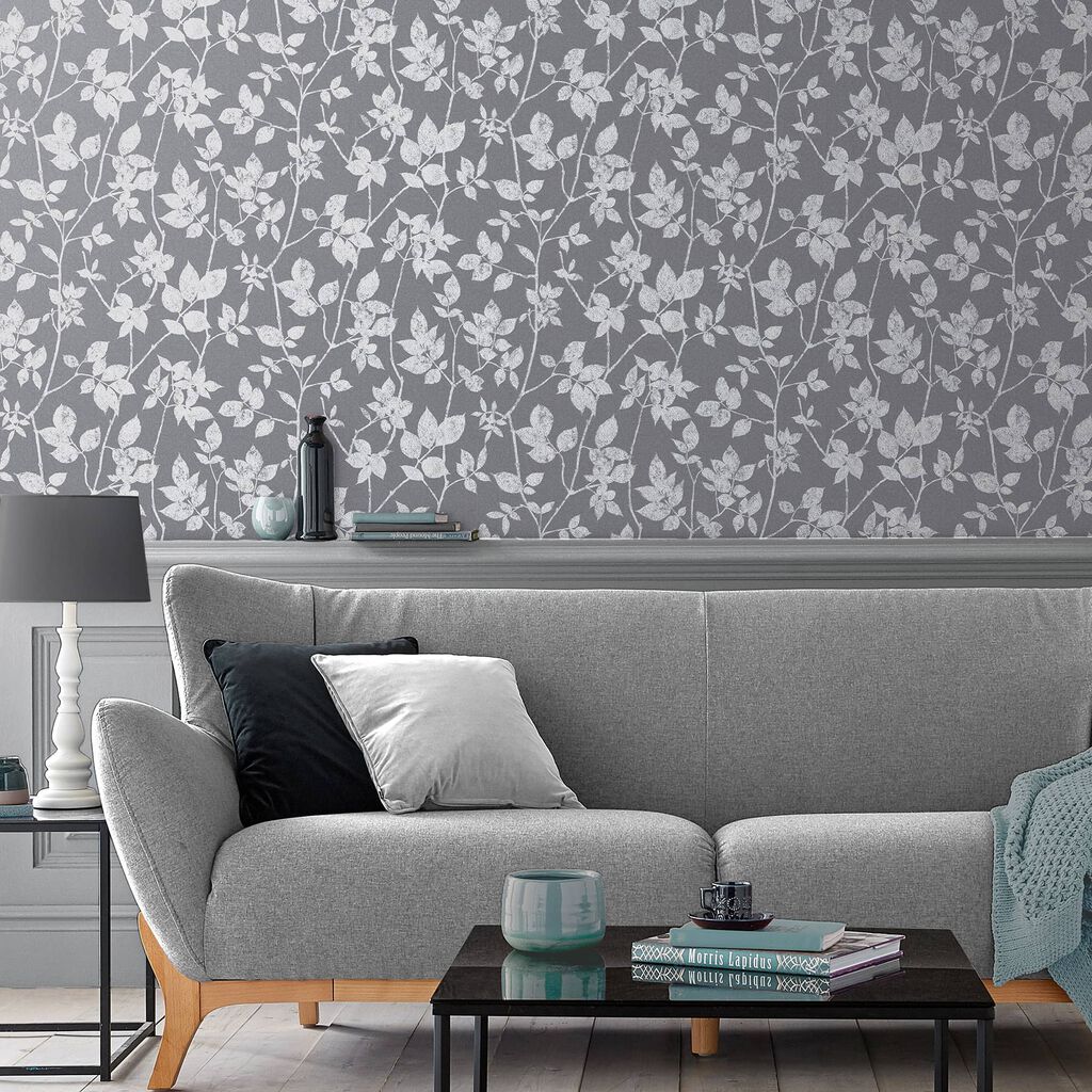 Luna Wallpaper - Pepper - Graham & Brown - 113947 - Premier Wallcovering