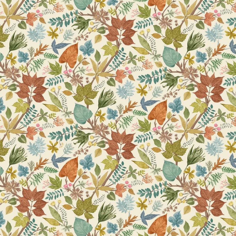 Lush Leaves Wallpaper - Marmalade - Ohpopsi - RON50121W - Premier Wallcovering