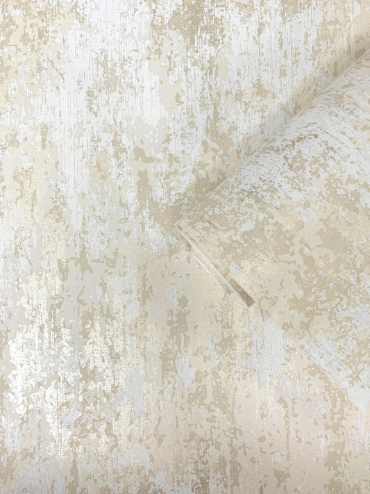 Lustre Concrete Wallpaper - Pale Gold - Galerie - SR28102 - Premier Wallcovering