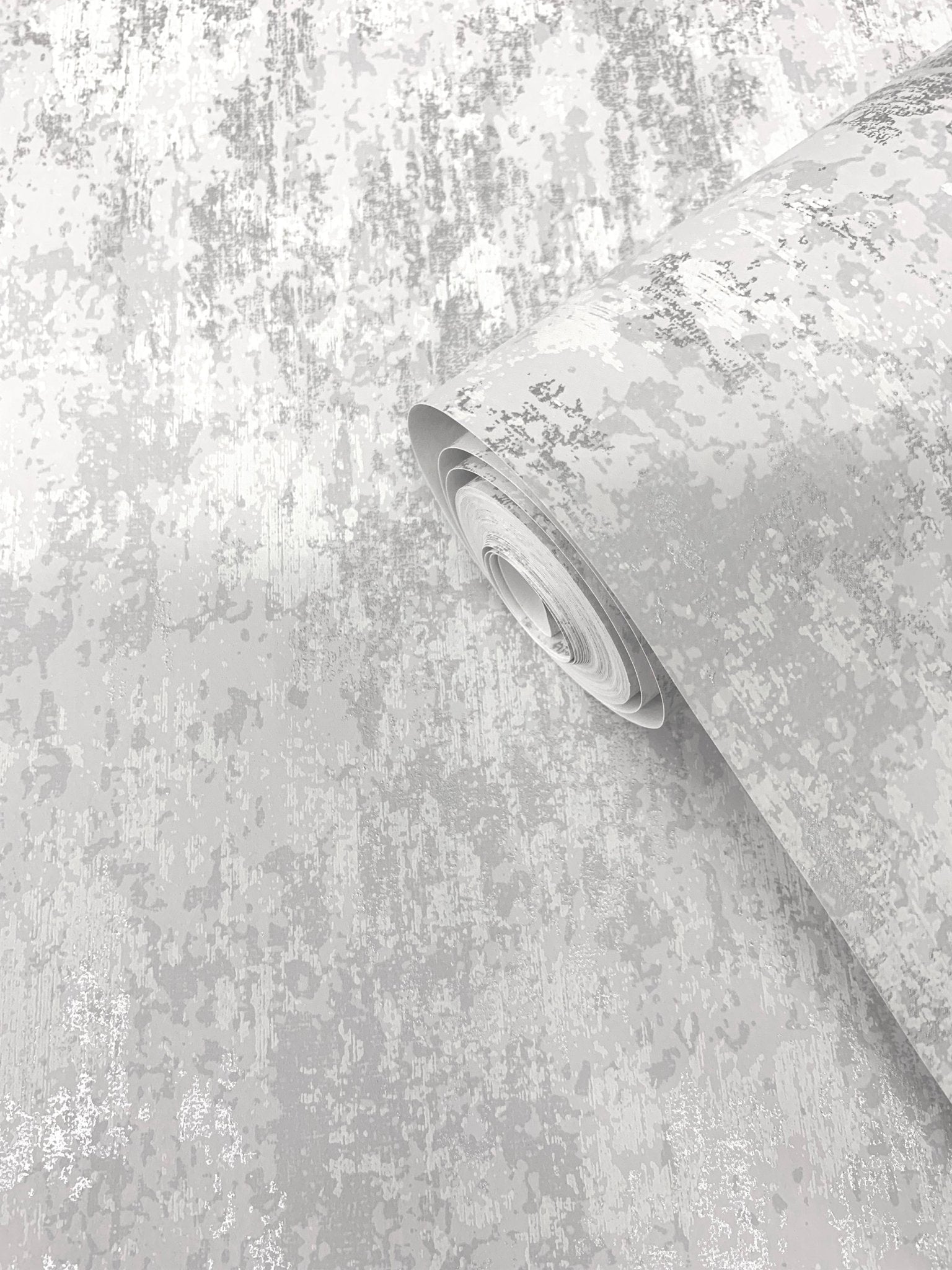 Lustre Distressed Wallpaper - Silver Grey - Galerie - SR28101 - Premier Wallcovering