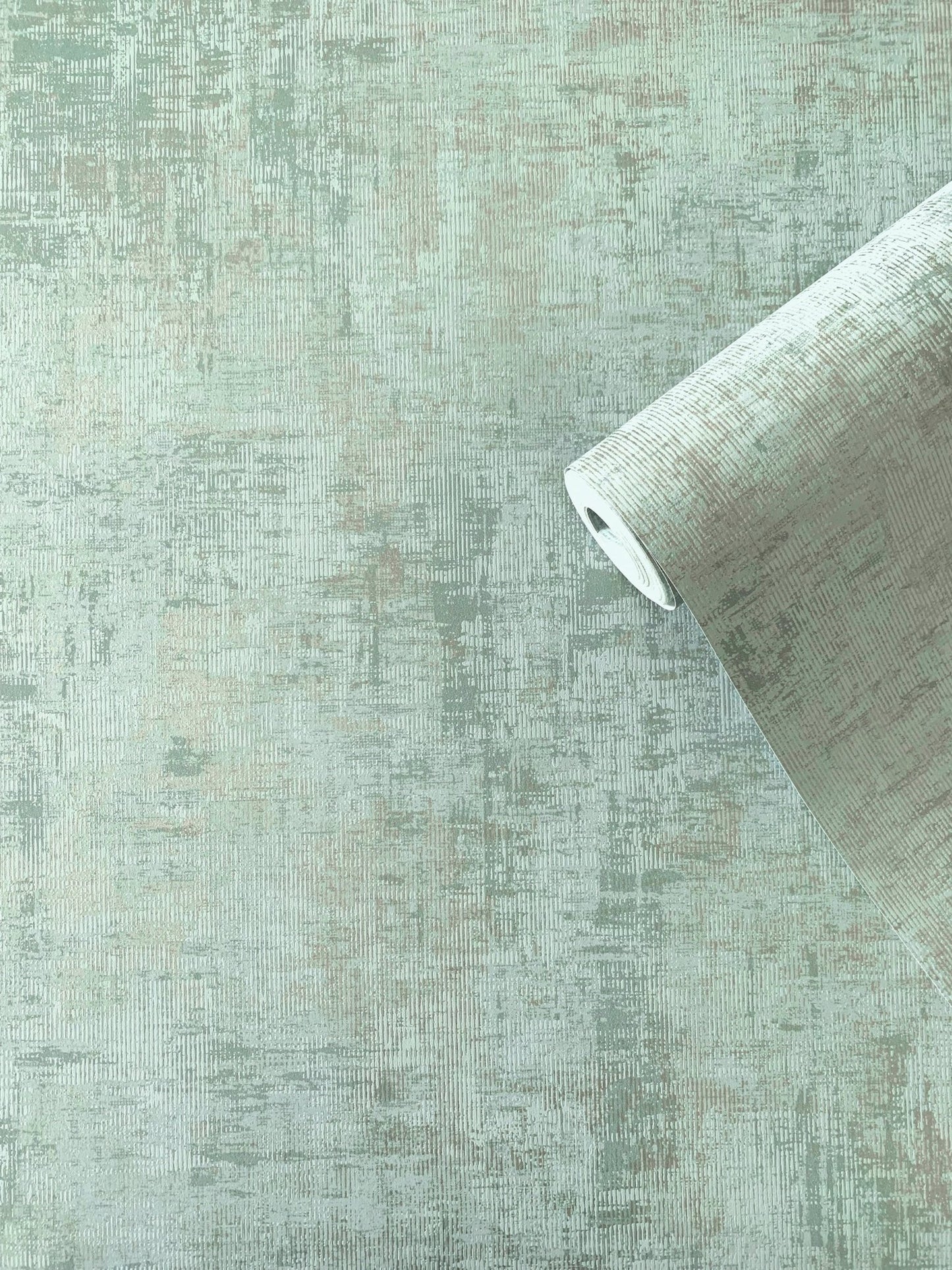 Lustre Distressed Wallpaper - Green - Galerie - SP - LS5007 - Premier Wallcovering