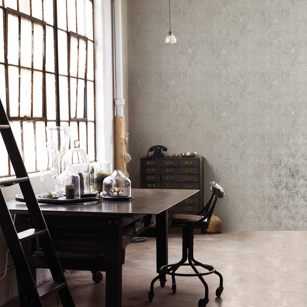 Lustre Distressed Wallpaper - Beige - Galerie - SP-LS5002 - Premier Wallcovering