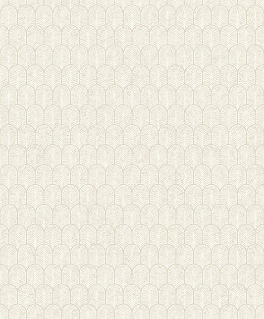 Lustre Geo Arch Wallpaper - White - Galerie - F - VL6001 - Premier Wallcovering