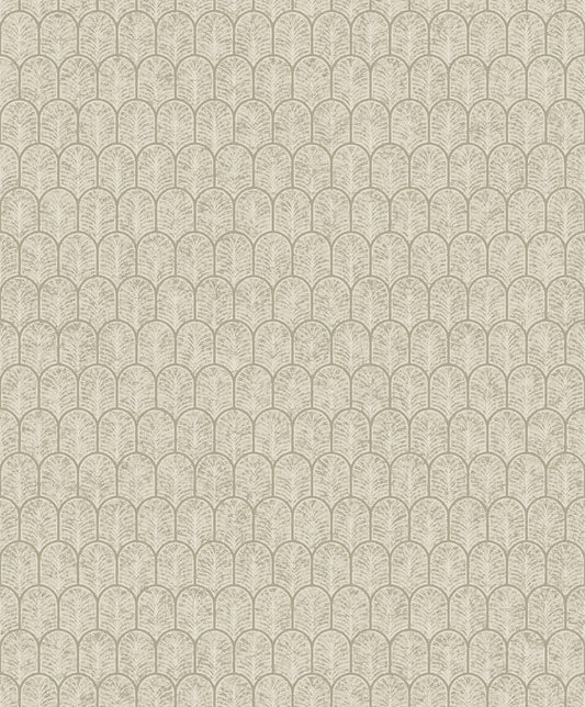 Lustre Geo Arch Wallpaper - Dark Cream - Galerie - F - VL6003 - Premier Wallcovering