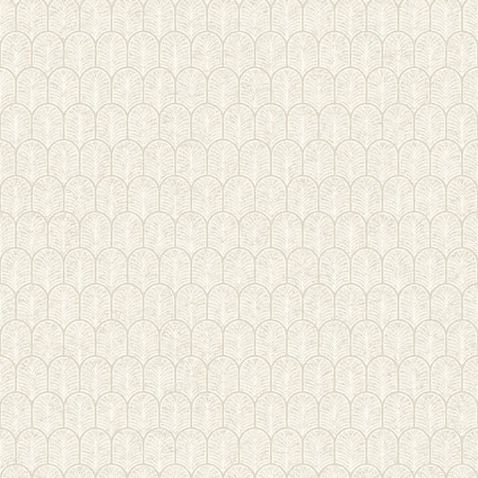 Lustre Geo Arch Wallpaper - White - Galerie - F-VL6001 - Premier Wallcovering