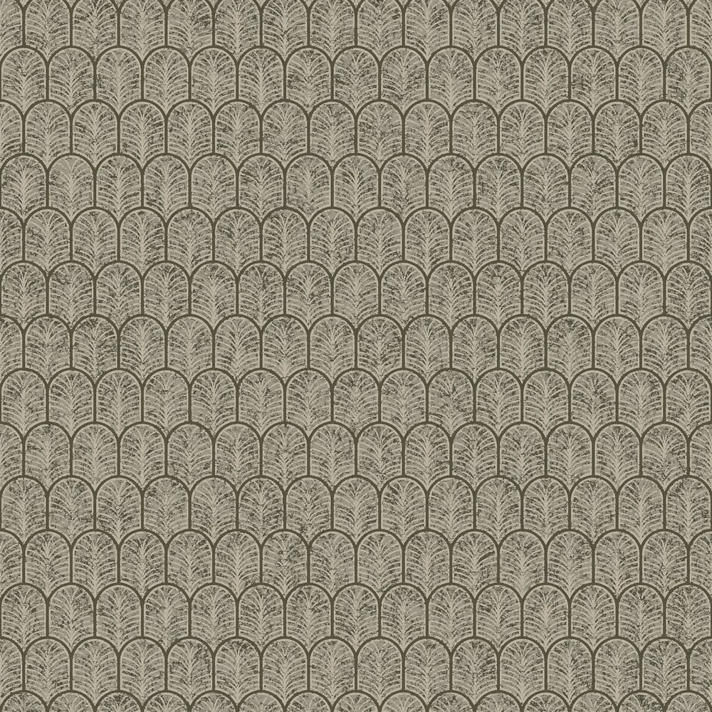 Lustre Geo Arch Wallpaper - Bronze Brown - Galerie - F-VL6004 - Premier Wallcovering
