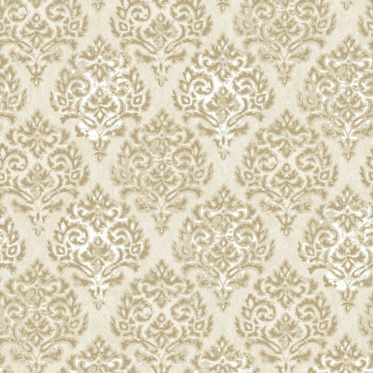 Lustre Modern Damask Wallpaper - Gold - Galerie - MT2009 - Premier Wallcovering