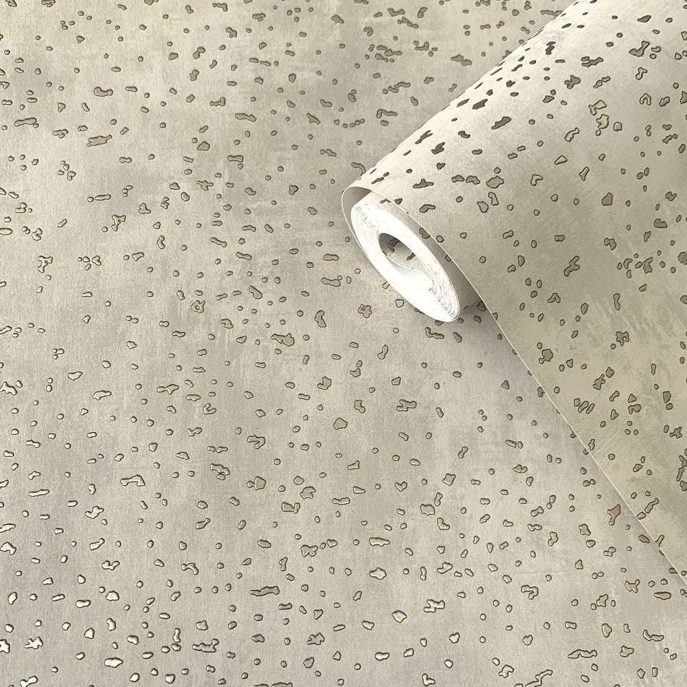 Lustre Spot Abstract Wallpaper - Gold - Galerie - DWP0019-02 - Premier Wallcovering