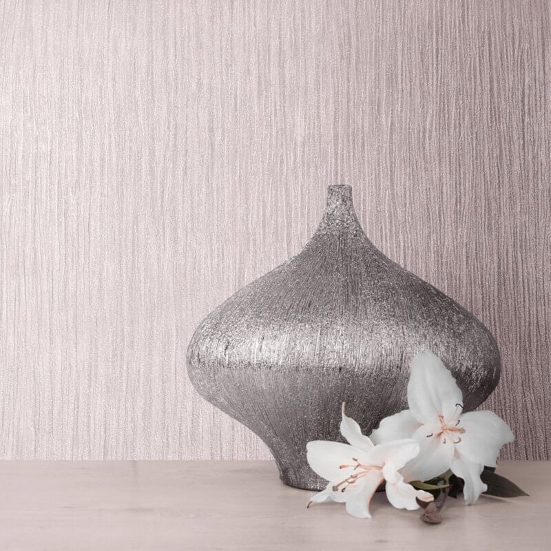Lustre Texture Pearlescent Wallpaper - Fawn - Muriva - 114921 - Premier Wallcovering