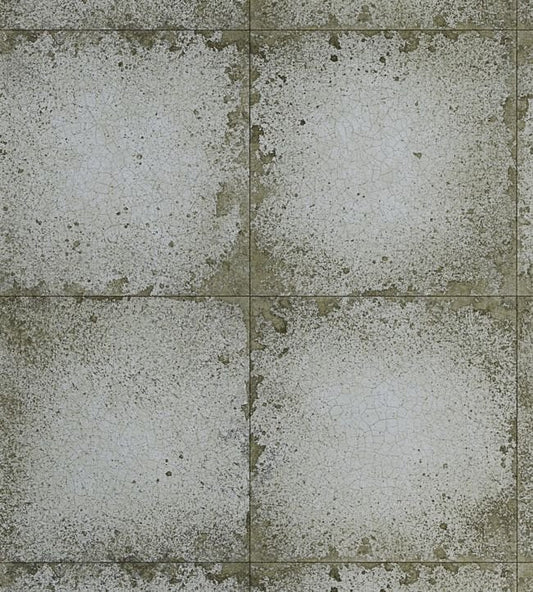 Lustre Tile Wallpaper - Silver - ZTOT312829 - Zoffany - Premier Wallcovering