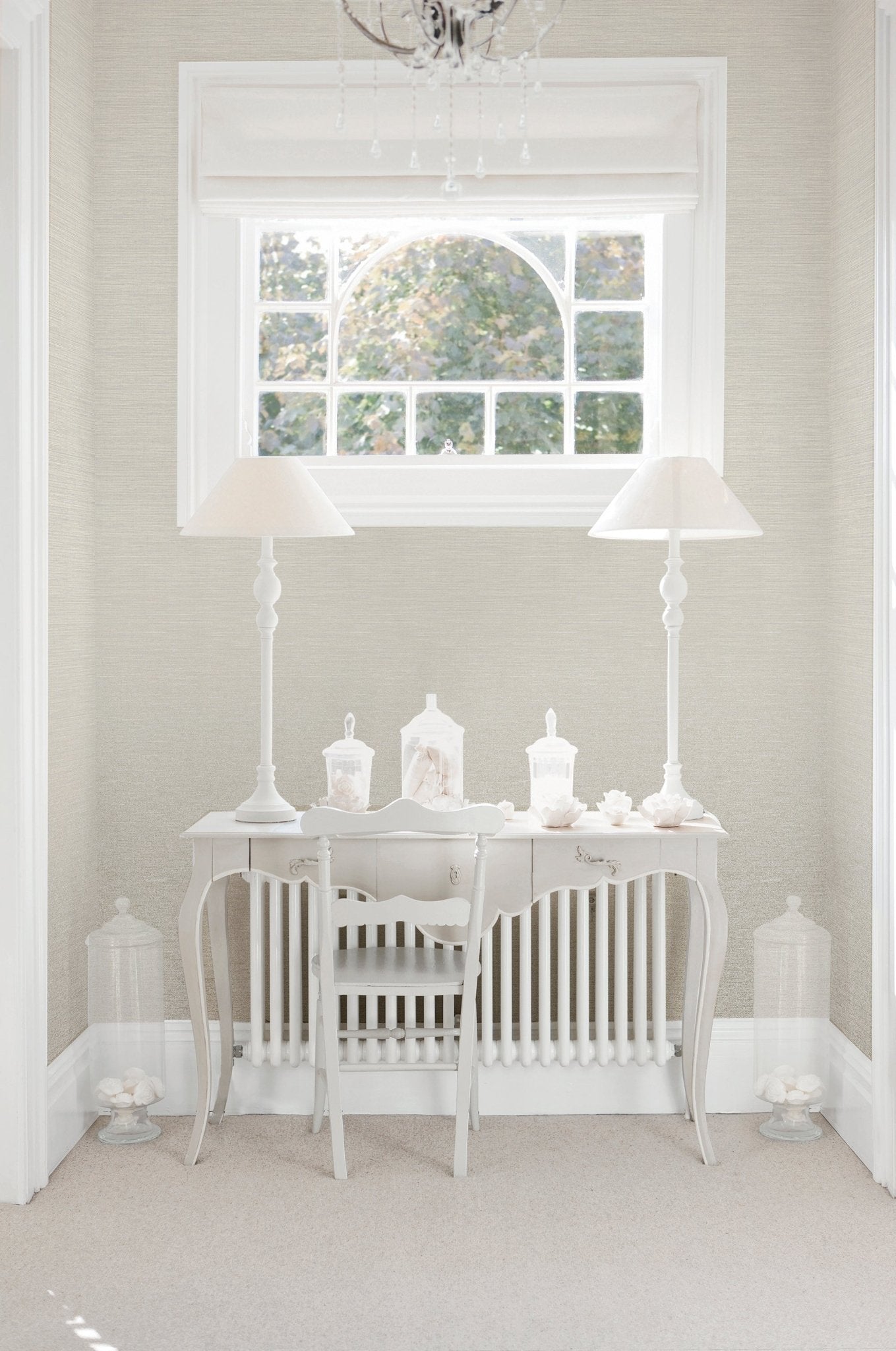 Lustre Weave Wallpaper - Gold - Galerie - F - SR7001 - Premier Wallcovering