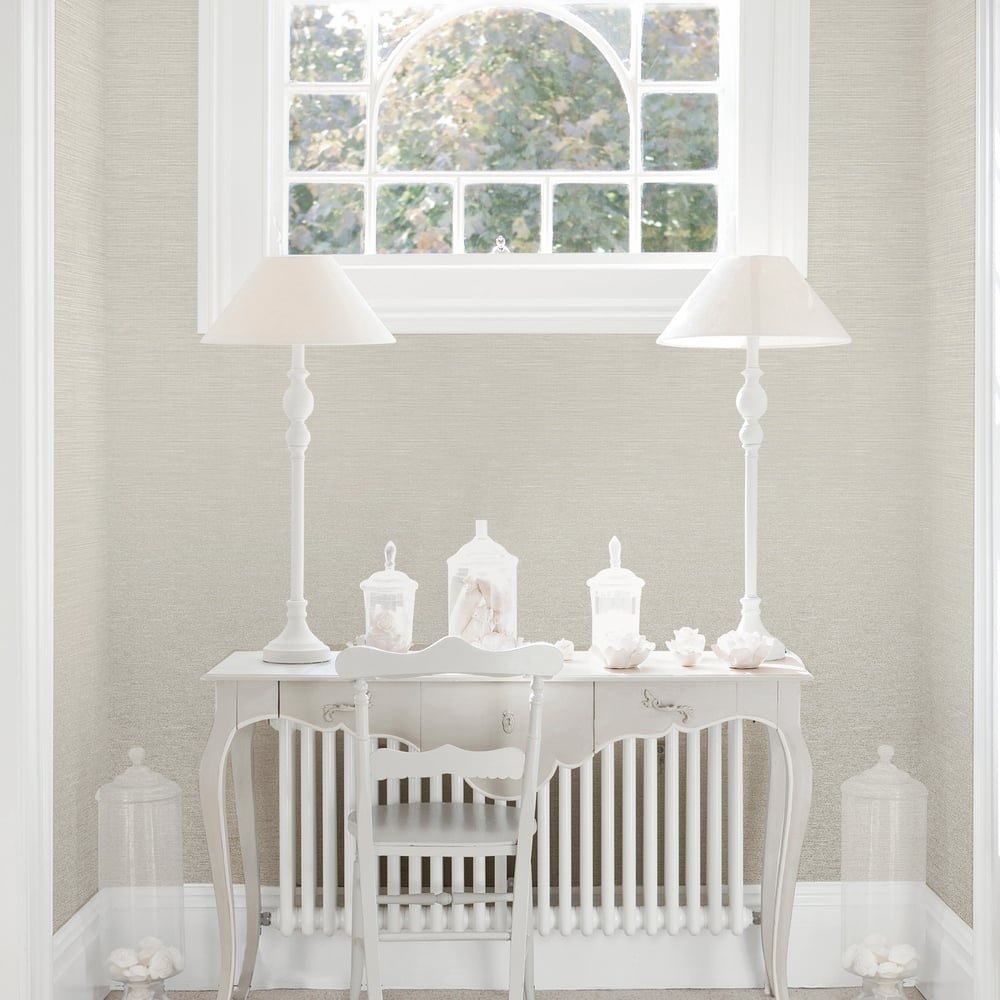 Lustre Weave Wallpaper - Gold - Galerie - F-SR7001 - Premier Wallcovering